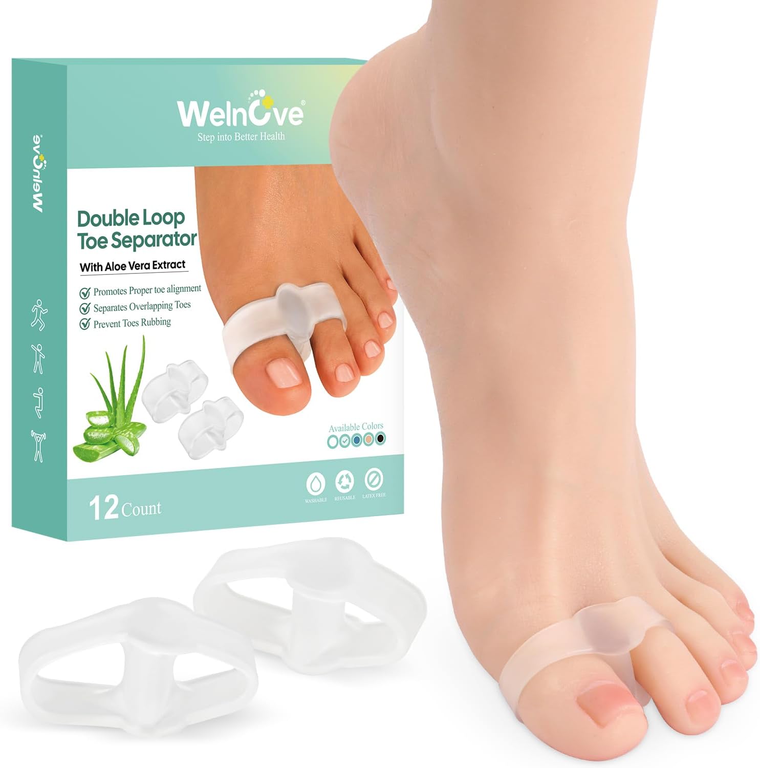 Toe Spacers & Bunion Relief for Men & Women